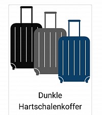 Dunkle Hartschalenkoffer