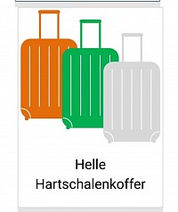Helle Hartschalenkoffer